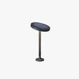 Baliza LED Exterior Solar IP65 Orientable de Diseño Moderno Redonda para Jardín Negra