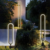 Baliza Solar Exterior LED IP65 Para Jardín De Diseño Moderna Negra