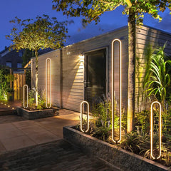 Baliza Solar Exterior LED IP65 Para Jardín De Diseño Moderna Negra