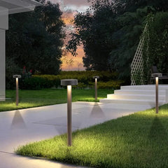 Baliza de Exterior Jardin LED IP65 Diseño Moderno Metal Negra