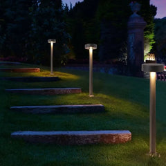 Baliza de Exterior Jardin LED IP65 Diseño Moderno Metal Negra