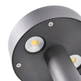 Baliza de Exterior Jardin LED IP65 Diseño Moderno Metal Negra