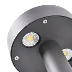 Baliza de Exterior Jardin LED IP65 Diseño Moderno Metal Negra
