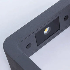 Baliza exterior rectangular negra LED IP65 moderno jardín
