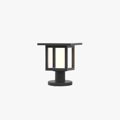 Baliza Exterior Solar IP65 de Diseño Moderno para Jardín Tipo Farol Negra