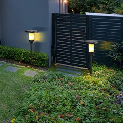 Farolas exterior pie negra impermeable LED para exteriores