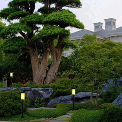 Lámpara de Jardín Estaca LED Solar IP65 Diseño Moderno Negra