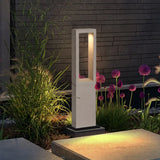 Baliza De Exterior Jardin LED Moderno IP65 Gris Rectangular