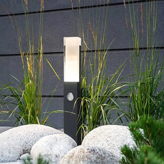 Baliza De Exterior Jardin LED Minimalista Con Sensor IP65 Negra