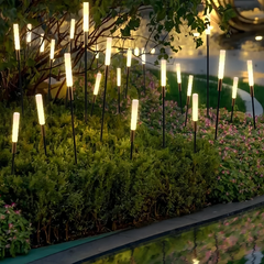 Luces solares para jardín LED IP65 modernas tipo caña
