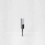 Baliza solar exterior moderna LED IP65 de aluminio negro para jardín