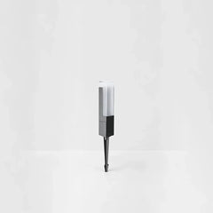 Baliza solar exterior LED de aluminio negra IP65 moderna para jardín