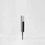 Baliza solar exterior moderna LED IP65 de aluminio negro para jardín