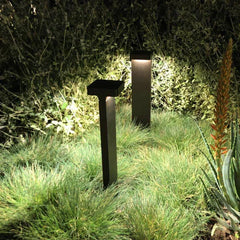 Baliza de Exterior Solar LED con Sensor IP65 de Diseño para Jardín Negra