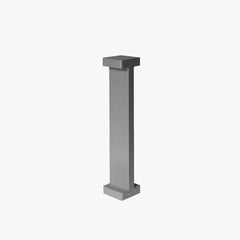 Baliza de Exterior Solar LED con Sensor IP65 de Diseño para Jardín Negra