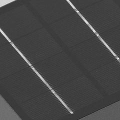 Baliza Exterior Solar LED de Diseño Moderno IP65 de Metal Negro para Jardín