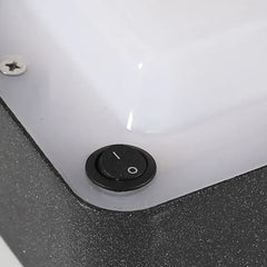 Baliza Exterior Solar LED de Diseño Moderno IP65 de Metal Negro para Jardín