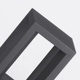 Baliza para Exterior LED con Sensor IP65 Moderna Negra Rectangular para Jardín