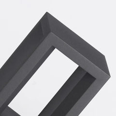 Baliza para Exterior LED con Sensor IP65 Moderna Negra Rectangular para Jardín