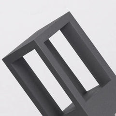 Baliza para Exterior LED con Sensor IP65 Moderna Negra Rectangular para Jardín