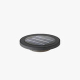 Lámpara Solar Exterior LED sin Cables Para Jardin Moderna Negra Redonda
