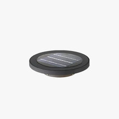 Lámpara Solar Exterior LED sin Cables Para Jardin Moderna Negra Redonda