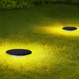 Lámpara Solar Exterior LED sin Cables Para Jardin Moderna Negra Redonda