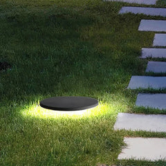 Lámpara Solar Exterior LED sin Cables Para Jardin Moderna Negra Redonda