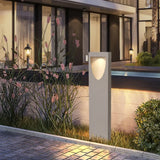 Baliza de Exterior Jardin LED Cálida IP65 de Diseño Moderno Gris Rectangular