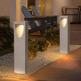 Baliza de Exterior Jardin LED Cálida IP65 de Diseño Moderno Gris Rectangular