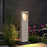 Baliza de Exterior Jardin LED Cálida IP65 de Diseño Moderno Gris Rectangular
