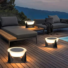 Sobremuro Exterior LED Solar de Diseño Moderno sin Cables IP65 para Terraza