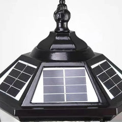 Farol de Exterior Solar LED IP65 Tipo Baliza de Jardín Negra