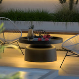 Lámpara de Pie para Terraza Exterior LED Solar IP65 Diseño Moderno Negra