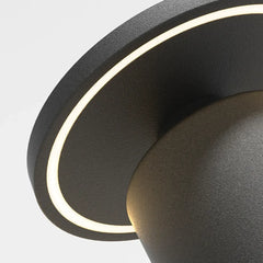 Lámpara de Pie para Terraza Exterior LED Solar IP65 Diseño Moderno Negra