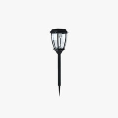 Lámpara de Estaca para Jardín Solar LED de Vidrio Tipo Farol