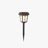 Lámpara de Estaca de Jardín Solar IP65 de Vidrio Tipo Farol