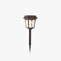 Lámpara de Estaca de Jardín Solar IP65 de Vidrio Tipo Farol