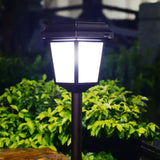 Lámpara de Estaca de Jardín Solar IP65 de Vidrio Tipo Farol
