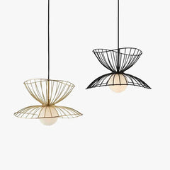 Luces led negras diseño minimalista en forma de pétalos