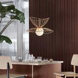 Luces led negras diseño minimalista en forma de pétalos