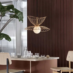 Luces led negras diseño minimalista en forma de pétalos