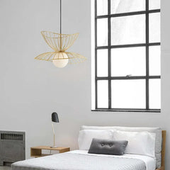 Luces led negras diseño minimalista en forma de pétalos