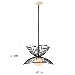 Luces led negras diseño minimalista en forma de pétalos