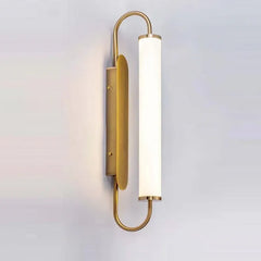 Plafones de pared led diseño cilíndrico dorado de lujo