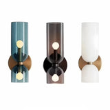 Aplique de pared de diseño moderno LED de vidrio para mesita de noche