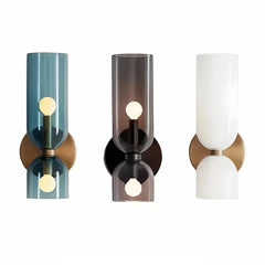Aplique de pared de diseño moderno LED de vidrio para mesita de noche