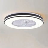 Ventilador de techo con luz moderno diseño circular sencillo
