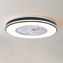 Ventilador de techo con luz moderno diseño circular sencillo