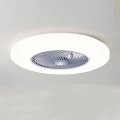 Ventilador de techo con luz moderno diseño circular sencillo